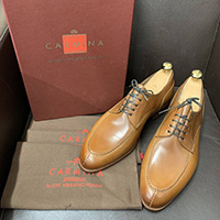 CARMINA 10025 8サイズ ROBERT SUELA CORDVAN CUERO Uチップ ダービーシューズ コードバン